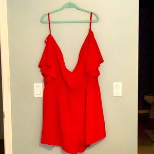 NWT SHEIN 4x Romper - Red